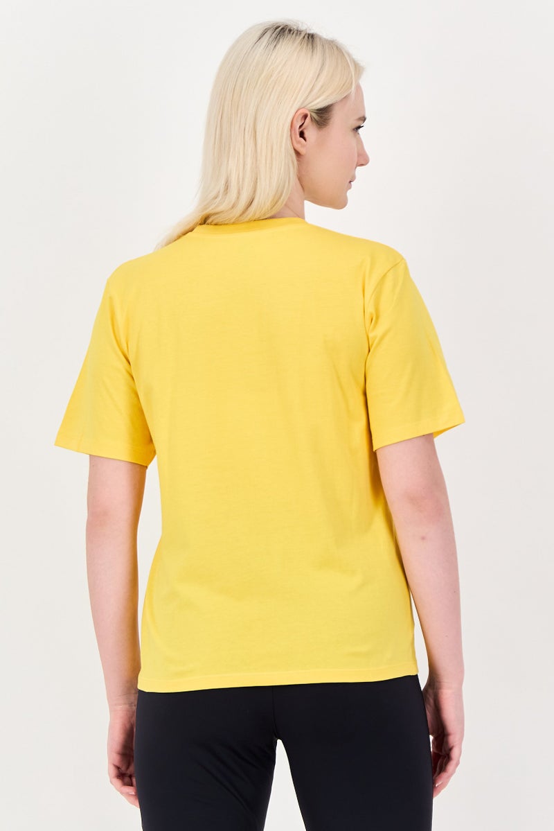 Champion Women Sportswear Fit Short Sleeve Outdoor T-Shirt, Yellow - Image 4